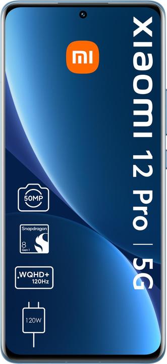 Image du produit Xiaomi 12 Pro 5G (256 Go, Bleu, 6.73", Double SIM, 5G)