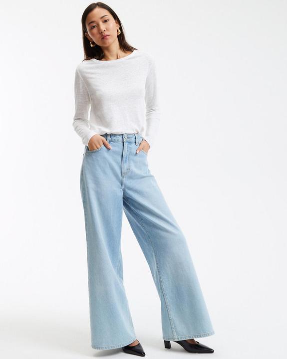 Produktbild La Redoute Collections Shirt mit rundem Ausschnitt (XS)