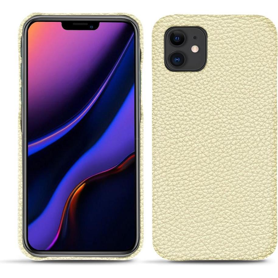 Noreve Lederschutzhülle (Apple iPhone 11), Smartphone Hülle, Weiss