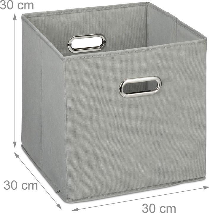 Actual product image Relaxdays 4x storage box (30 x 30 x 30 cm, 26 l)