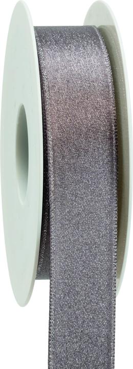 Actual product image Goldina Gift ribbon X-mas shimmer, 25 millimetres x 20 metres, grey-brown