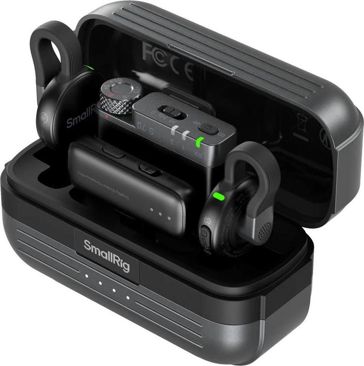 Actual product image SmallRig 5715 S70 Wireless Microphone with Multi-Device Compatibility (Black)