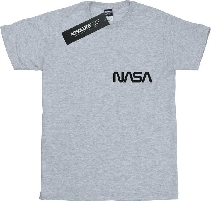 Nasa Modern Logo Chest TShirt Jungen (152, 158)