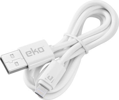 Produktbild EKO Lightning-auf-USB-A-Kabel 2.4A Laden und Synchronisieren 1m (1 m, USB 2.0)