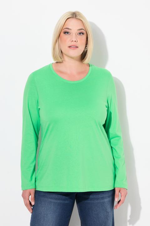 Produktbild Ulla Popken Shirt, Slim, Rundhalsausschnitt, Langarm (58)