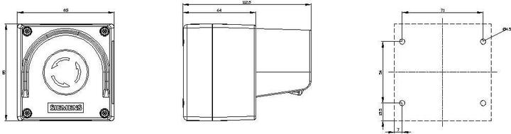 Actual product image Siemens Enclosure for command devices, 22mm
