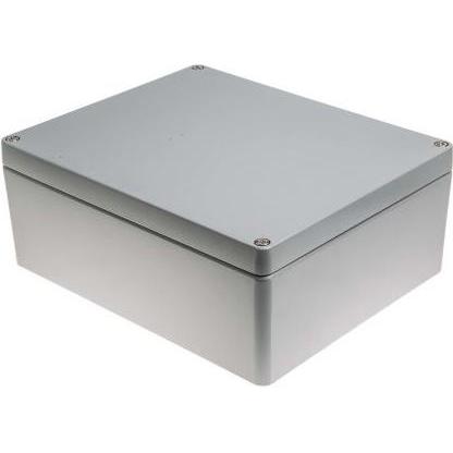 Rs Pro Gehäuse Aluminium lackiert280x230x110mm (Gehäuse), Elektronikzubehör + Gehäuse, Grau