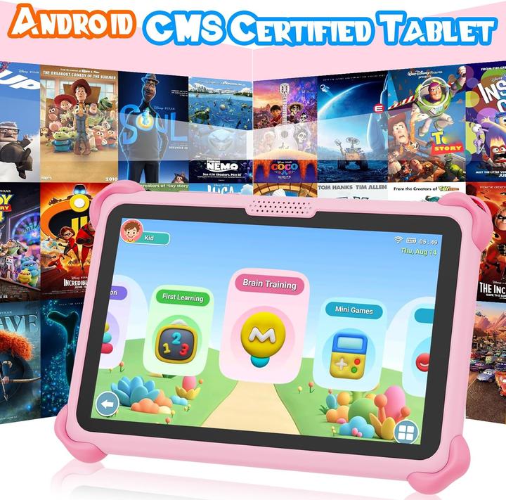 Image du produit Veswwe Kinder-Tablet mit Lern-Apps und Kindersicherung (7", 32 Go, Rose)