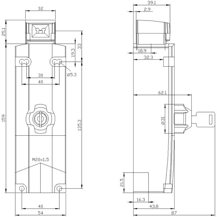 Produktbild Siemens Magnetschalter,Zus.freig.,230VAC