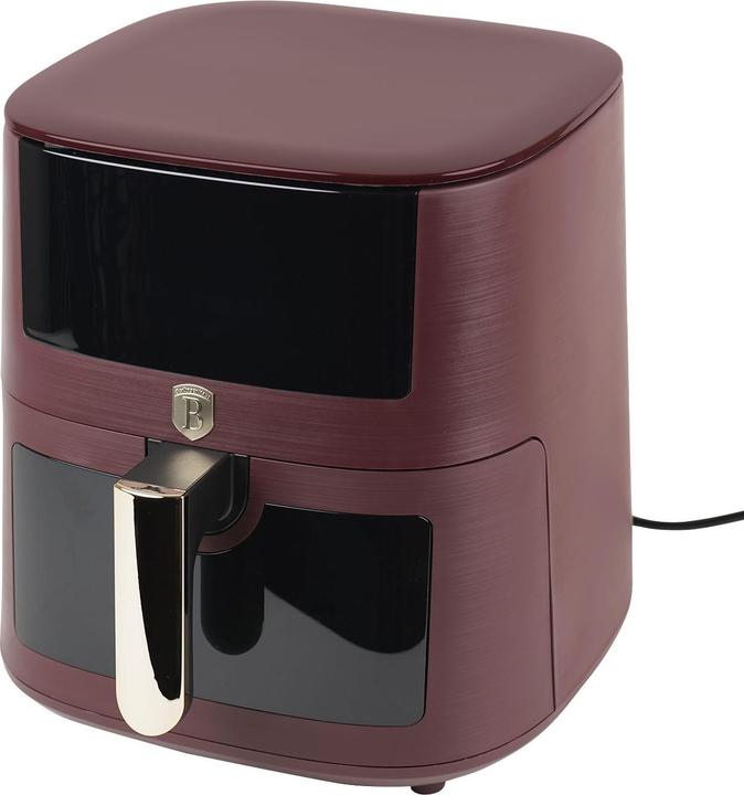 Actual product image BerlingerHaus Hot air fryer with 8 cooking programmes and keep warm function, 8l, bordeaux