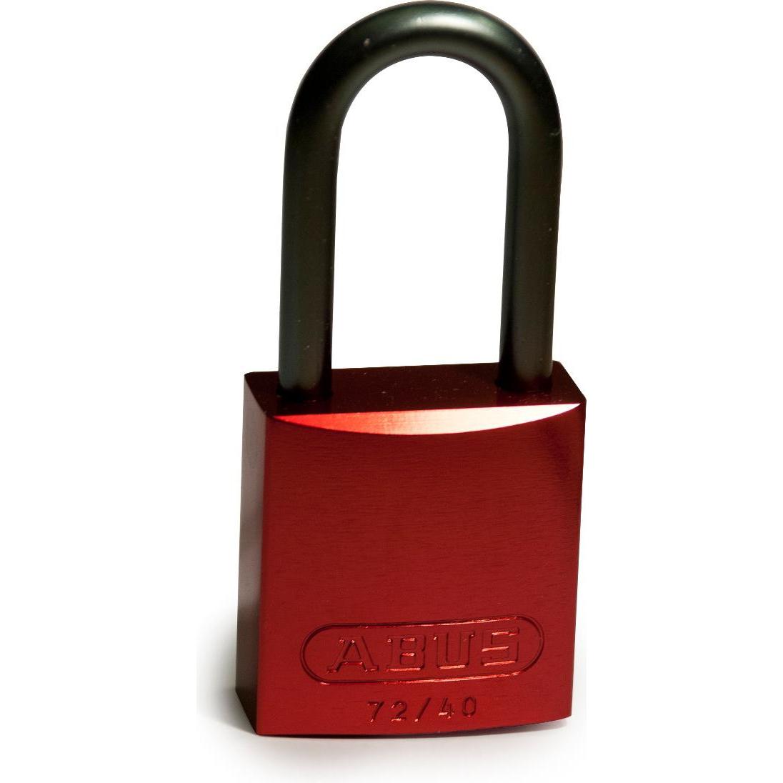 Brady Aluminiumvorhngeschloss, Rot, 38mm Bgelhhe, Bgel aus Aluminium, Bgeldurchmesser 6,5mm ( (814073)