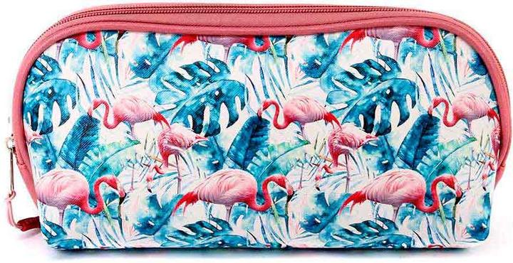Actual product image Oh My Pop! Small Jelly Toiletry Bag Flamenco Tropical