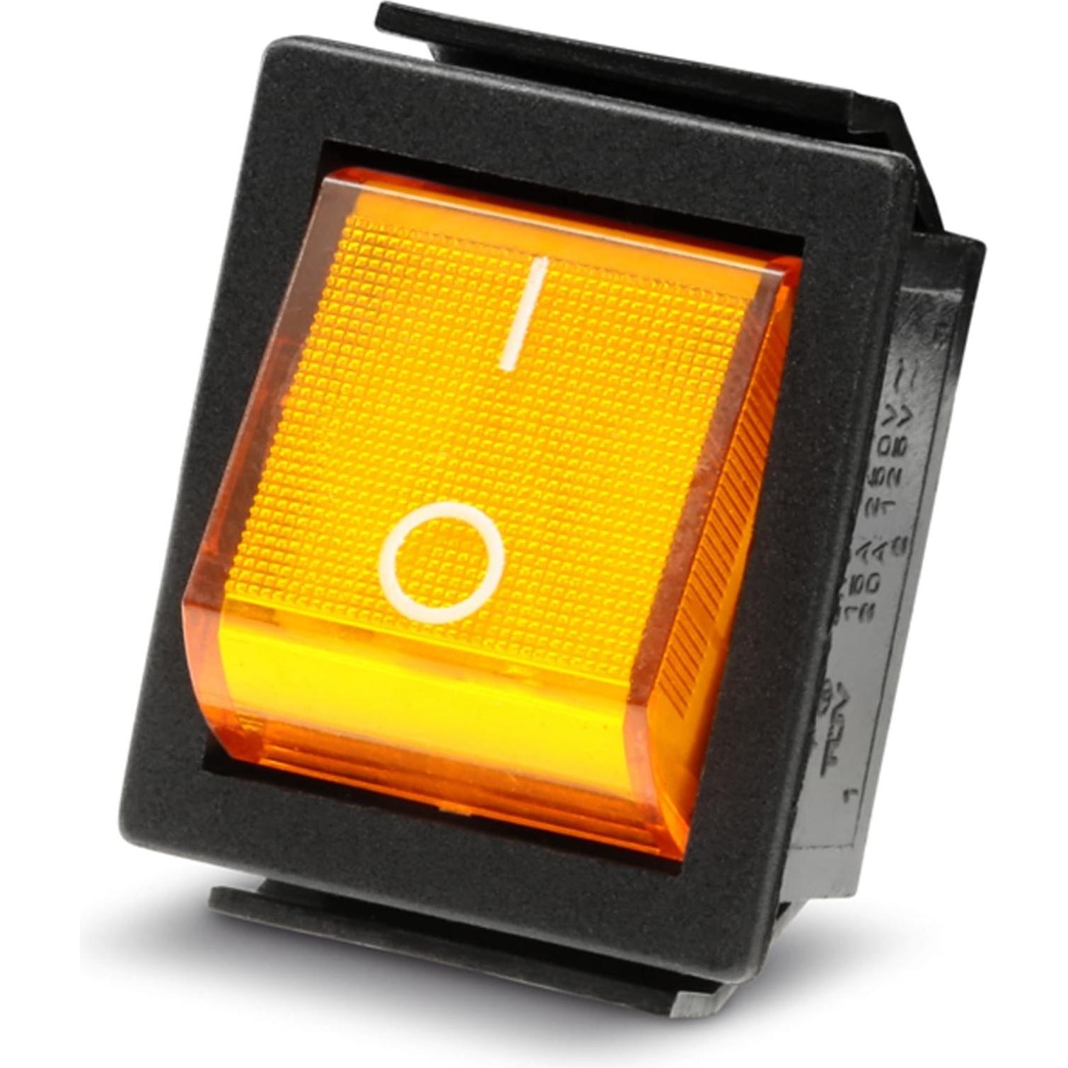 Eneroid BLANKO LeuchtWippenschalter gelb, Taster + Schalter, Gelb