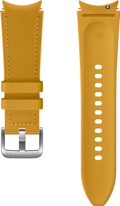 Samsung Hybrid Leather Band 20mm M/L Mus (20 mm, Leder, Fluorelastomer, Galaxy Watch, Galaxy Watch 4)