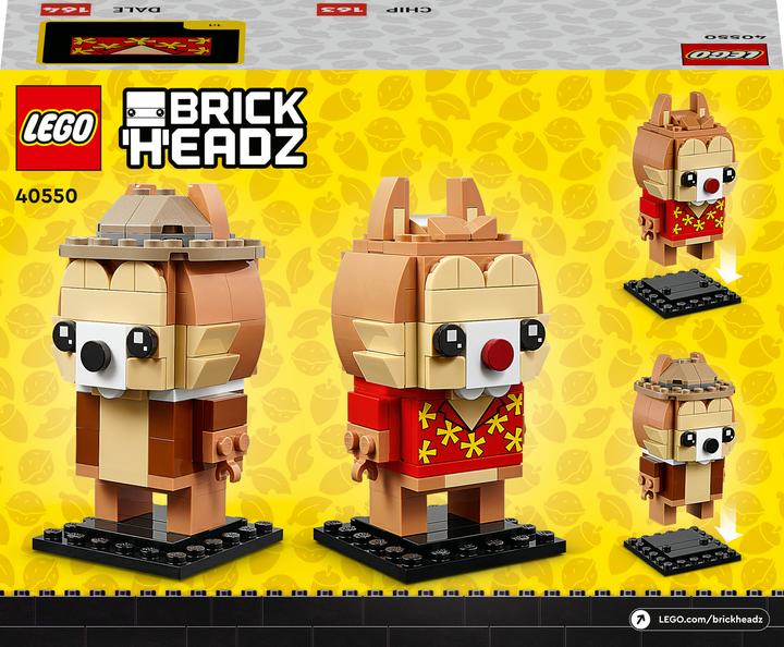Image du produit LEGO BrickHeadz Chip & Chap 40550 (40550, LEGO Disney, LEGO difficiles à trouver)