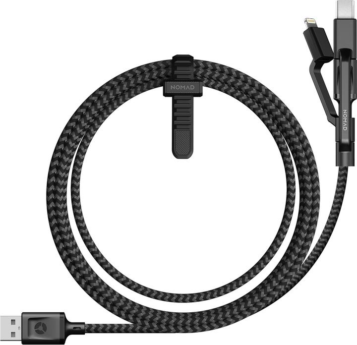 Actual product image Nomad 3-in-1 USB cable (1.50 m, USB 2.0, 12 W)