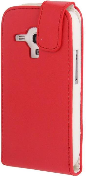 Produktbild König Design Schutzhülle Handy Tasche Flip für Samsung Galaxy S3 mini i8190 / i8195 / i8200 Rot (Samsung Galaxy S3 Mini)
