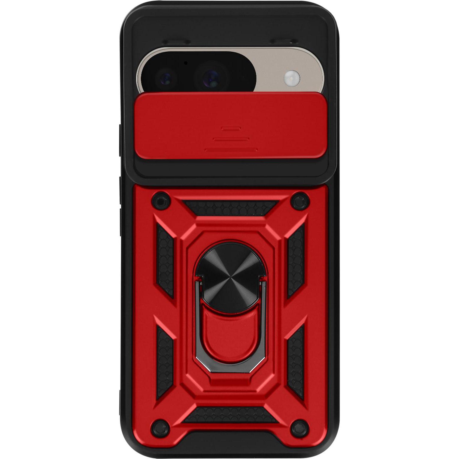 Mayaxess ProtectorRing Case (Google Pixel 9), Smartphone Hülle, Rot