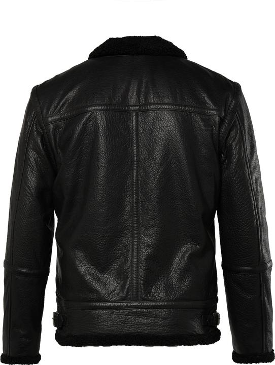 Image du produit Men+ Veste en cuir, doublure en polaire - jusqu'au 8 XL (XXL)