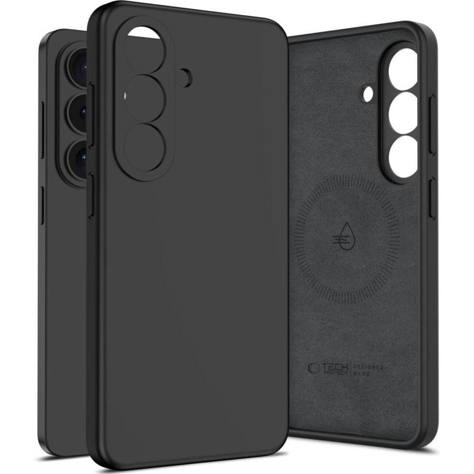 Tech-Protect Silikon Magsafe Galaxy S26+ Plus Schwarz (Samsung Galaxy S26+), Cover smartphone, Nero