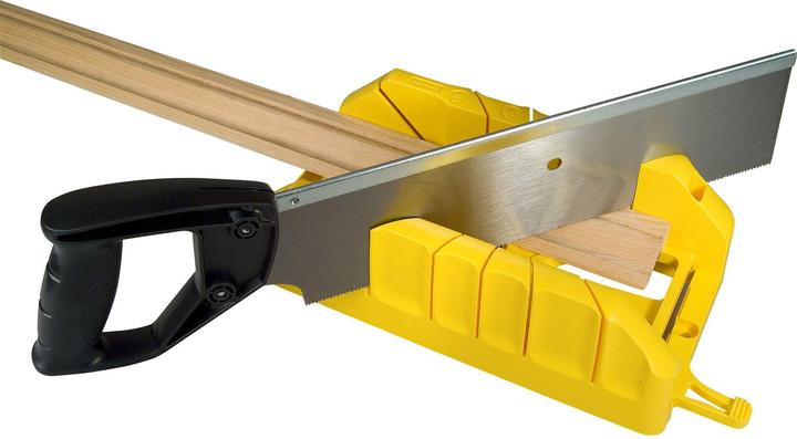 Actual product image Stanley Miter box plastic with back saw