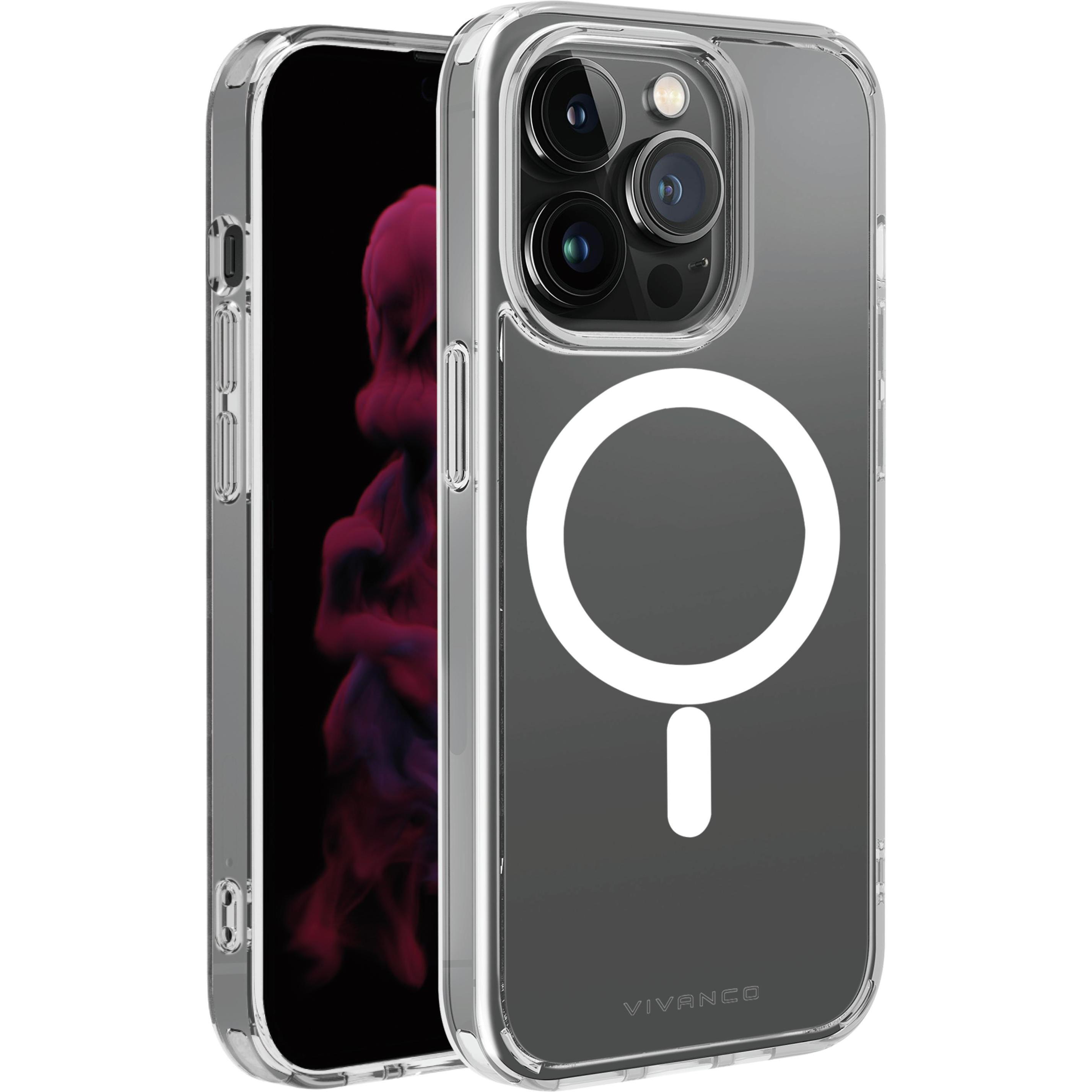 Thumbnail - Vivanco Mag Steady mobile phone case (6.1") Cover Transparent (Apple iPhone 14 Pro), Smartphone Hülle, Transparent