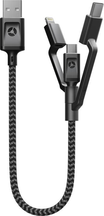 Nomad 3-in-1 USB cable (0.30 m, USB 2.0)