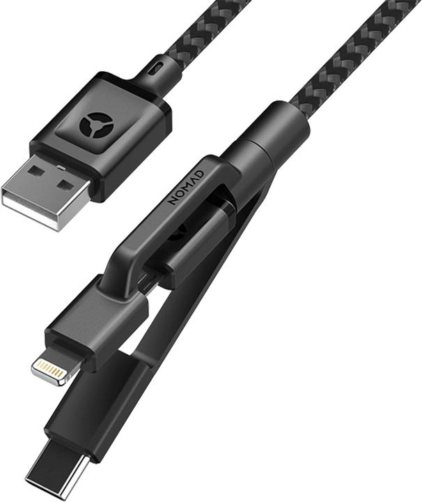 Actual product image Nomad 3-in-1 USB cable (0.30 m, USB 2.0)