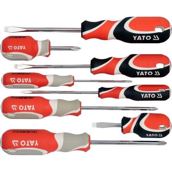 Yato, Schraubenzieher, Screwdriver Set 8pcs (Kreuzschlitz)