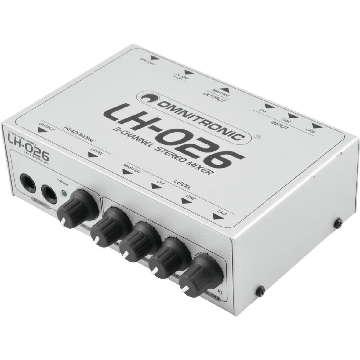 Omnitronic LH-026 3, Effektgerät, Grau, Schwarz