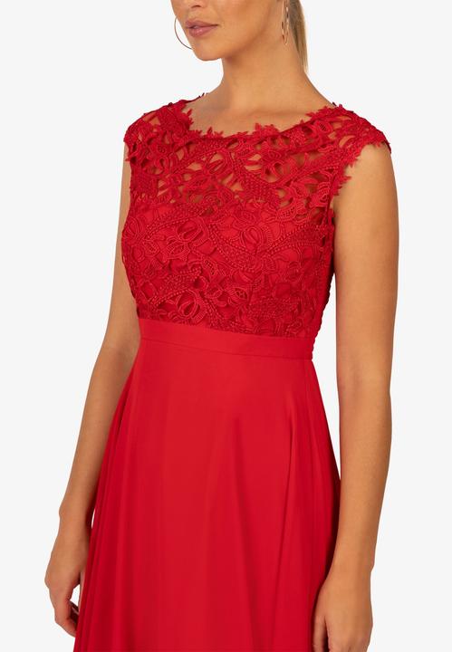 Immagine prodotto Kraimod Abito da donna con scollo a V, gonna chiffon e dettaglio traforato (34)