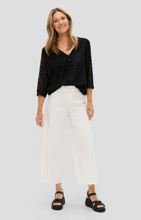 Produktbild s.Oliver Bluse Chiffonbluse mit Smok-Detail (36)