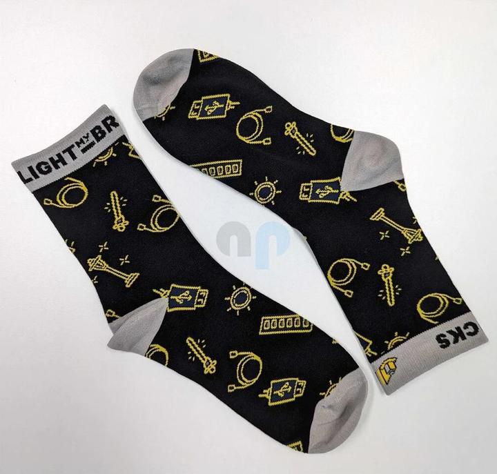 Actual product image Light my bricks Socks (Size 38 - 46) (Single pack, 38 - 46)