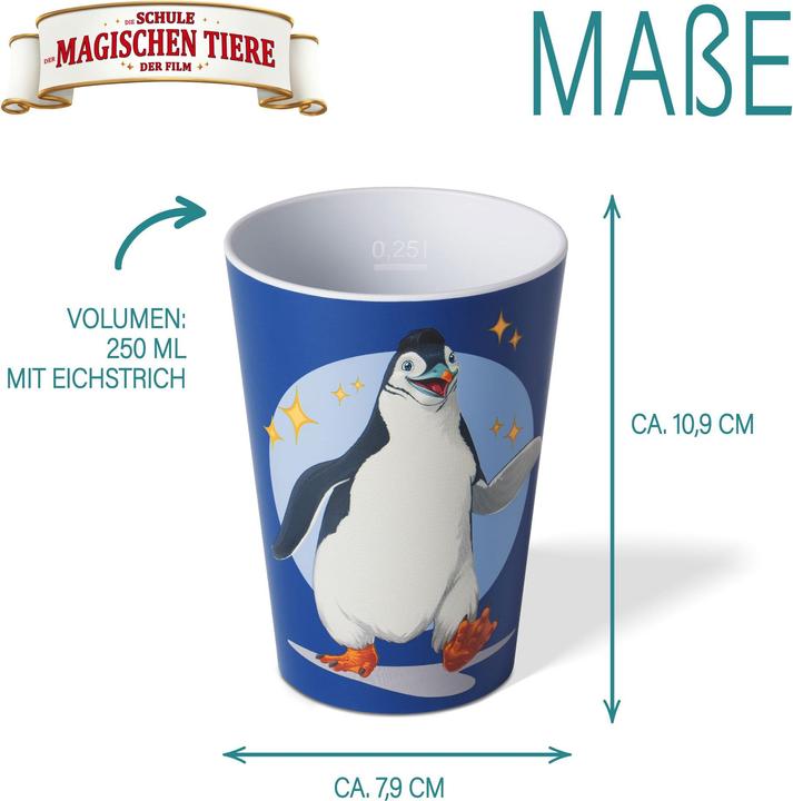 Actual product image Awave The school of magical animals - drinking cup set, 250 ml, made of rPET (0.25 l, 4x)