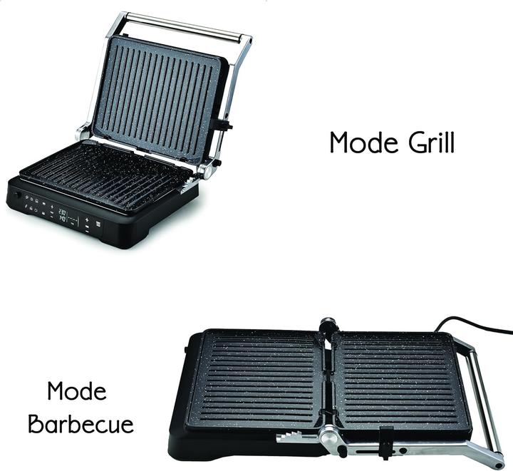 Produktbild Little Balance Multifunktionale elektrische Vleesgrill mit XXL-Platten, Touchscreen und 5 Programmen