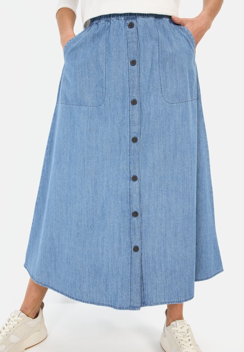 Actual product image Camel Active Langer Denim-Rock mit elastischem Bund (44)