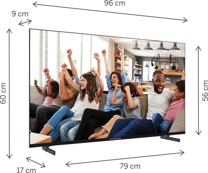 Actual product image Thomson TV 43 4K SMART UHD T2/C2S2 GOOGLE TV FRAMELESS (43", LED, 4K)