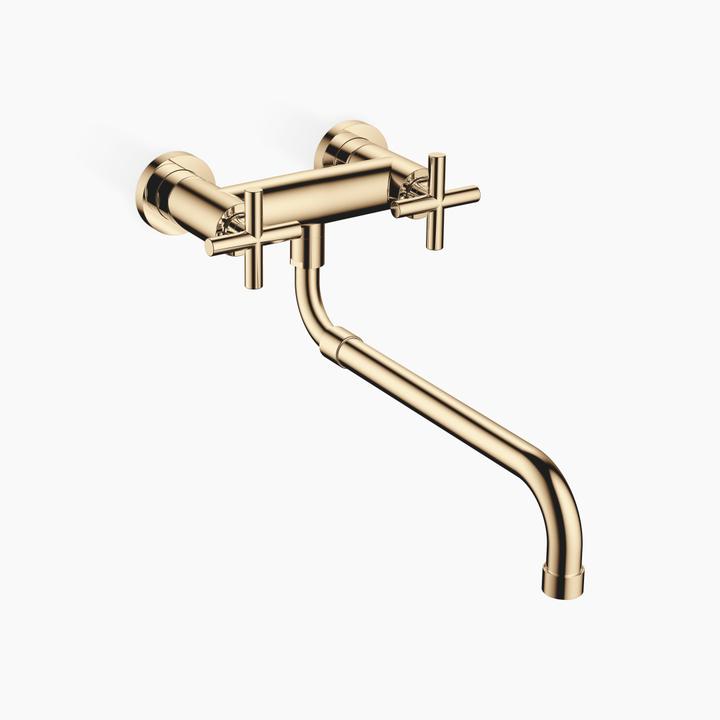 Actual product image Dornbracht Kitchen - Tara wall-mounted bridge mixer with pull-out spout, projection 365-545 mm