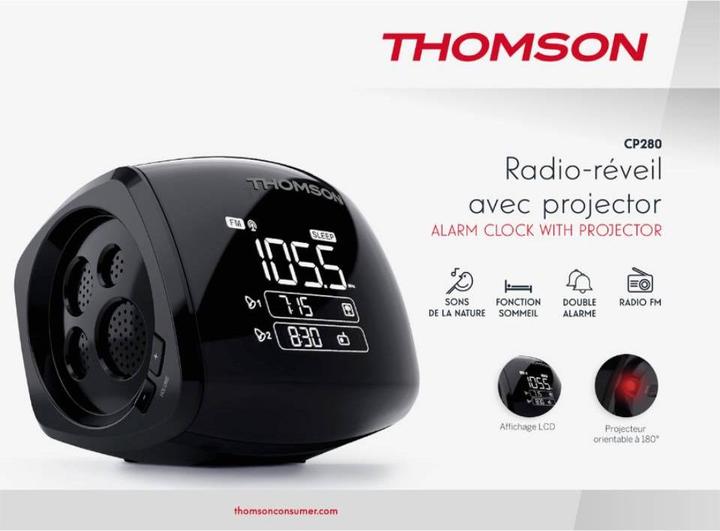 Image du produit Bigben Thomson Radio-réveil CP280 TH753033 noir