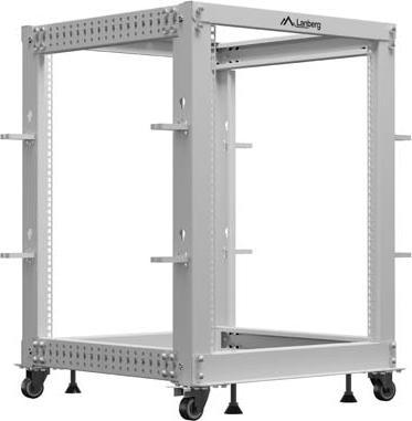 Actual product image Lanberg OFFENES RACK 19 15HE 600X600-1100 VERSTELLBAR GRAU (15 RU, 19 inch rack)