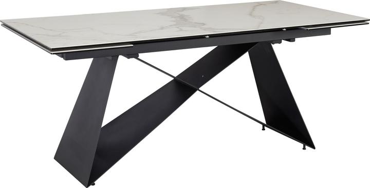 Actual product image FineBuy Dining table Dining room table 180 - 260 cm extendable ceramic Ceramic table