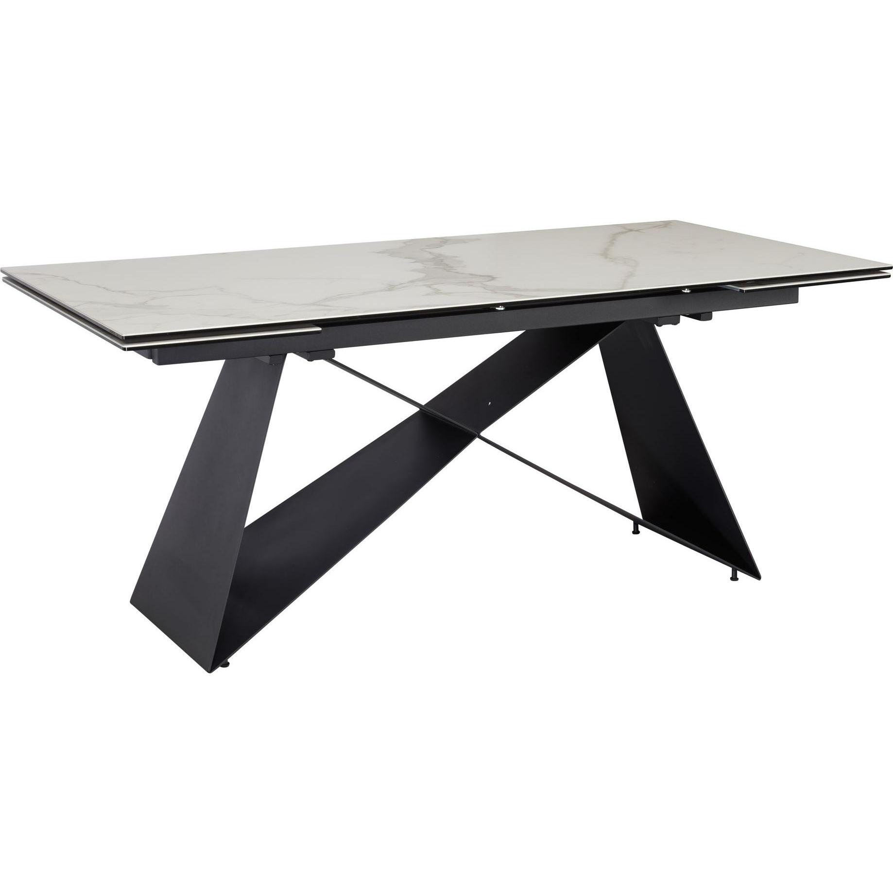 FineBuy, Esstisch, Esstisch Esszimmertisch 180 - 260 cm Ausziehbar Keramik Keramiktisch