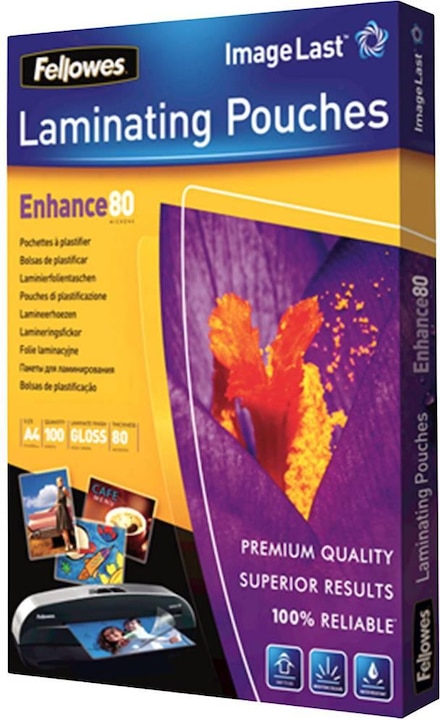 Produktbild Fellowes Enhance 80 (A4, 100 Stück, 80 µm)