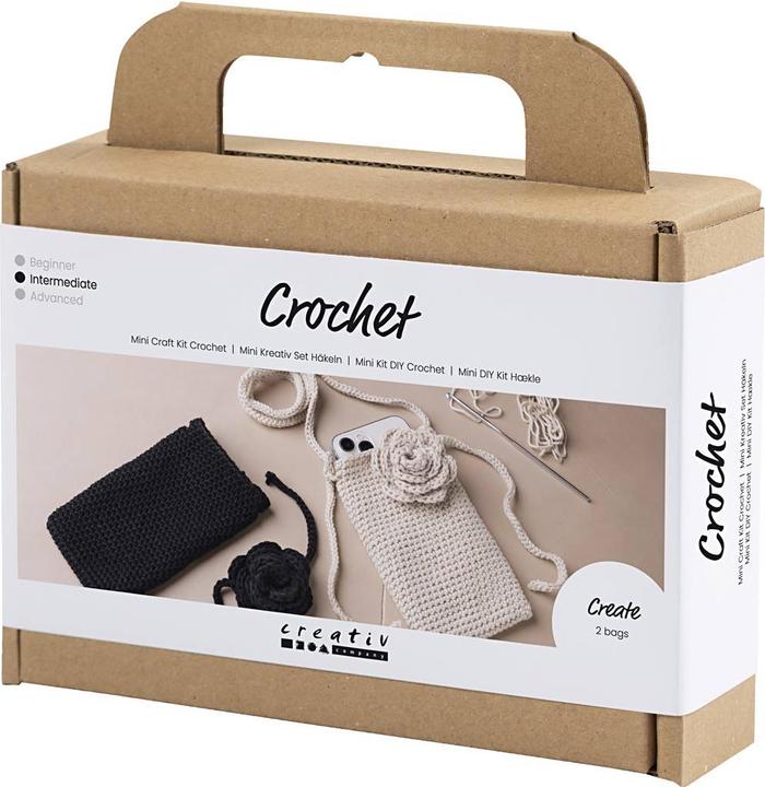 Image du produit Creativ Company Mini Craft Kit - Crochet - Bag With Rose (977633)