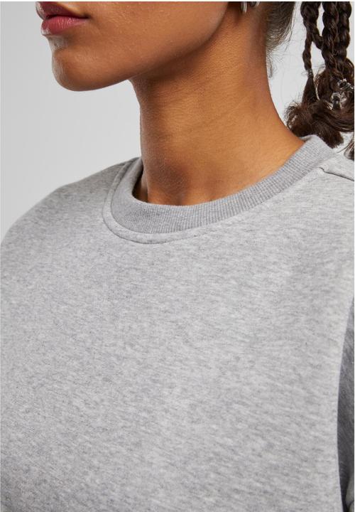 Image du produit Urban Classics Ladies Cropped Gathered Sweatshirt heathergrey L (L)