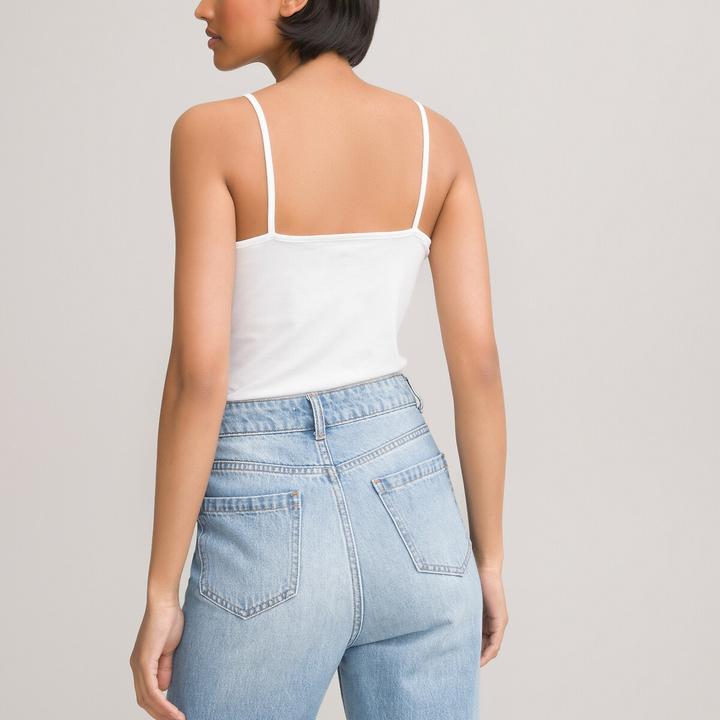 Produktbild La Redoute Collections Top mit schmalen Trägern (S)