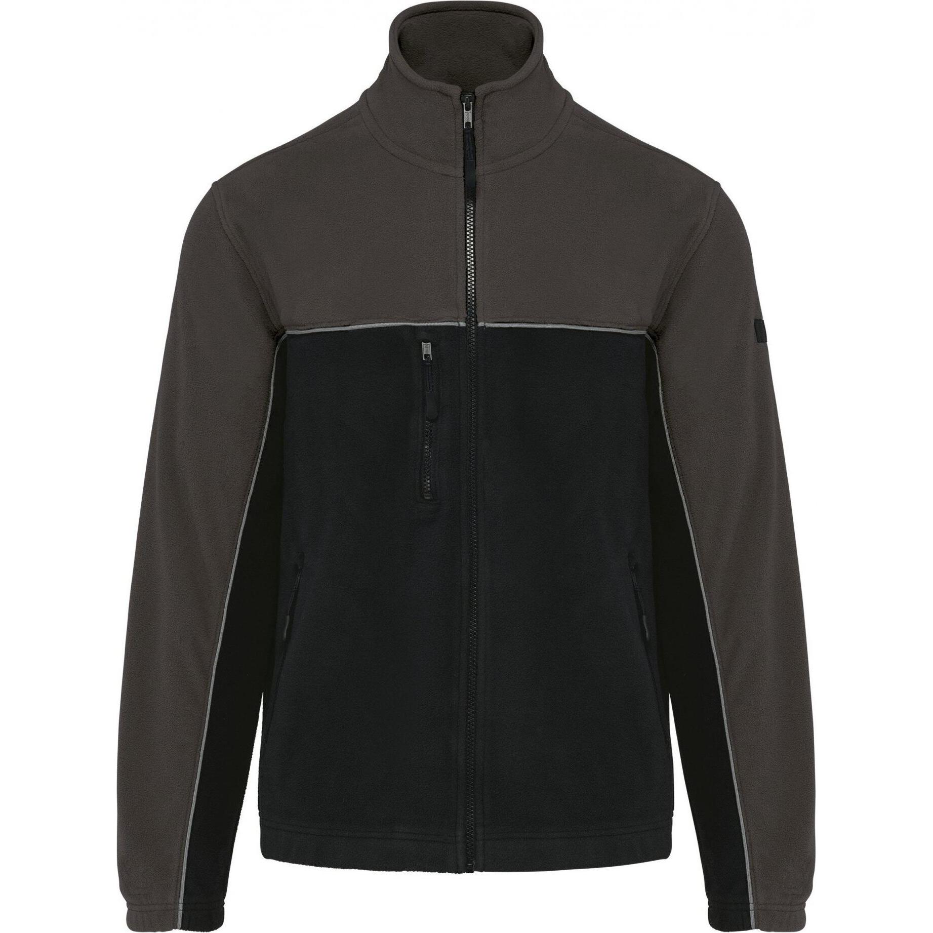 Kariban, Arbeitsjacke, Umweltbewusste zweifarbige Microfleece-Jacke (XL)