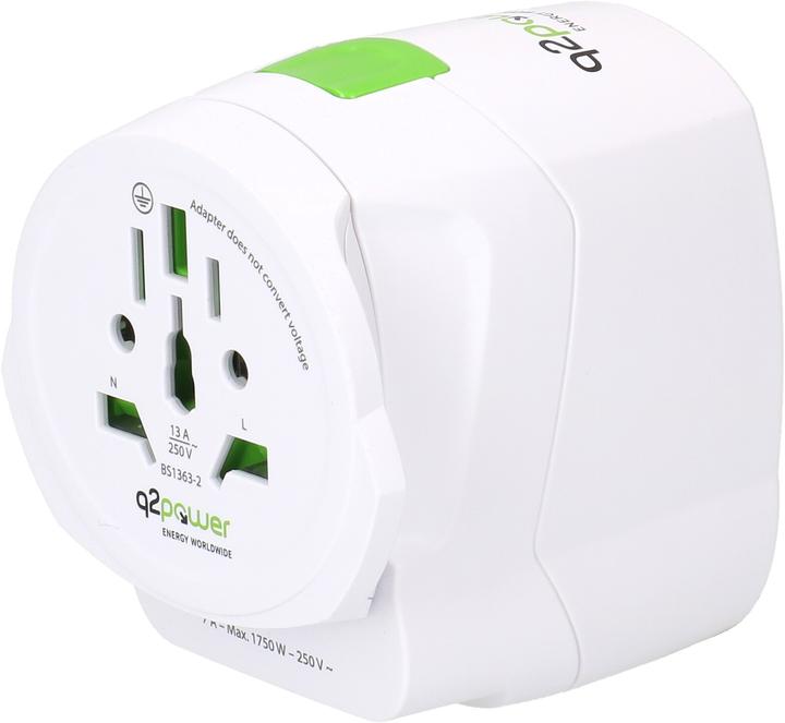 Immagine prodotto Q2 Power Adattatore da viaggio Q2Power "QDAPTER"