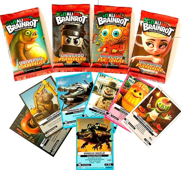Visage Games Studio Italian Brainrot TCG - 1 Bustina da 7 carte