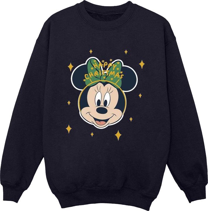 Actual product image Disney Mens Minnie Mouse Happy Christmas Sweatshirt (L)